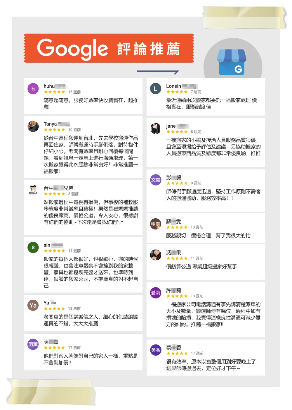 超過2,200位網友台中搬家一致推薦!擁有5星好評的一福搬家是您搬家的最佳選擇 廢棄物清運推薦-一福搬家Google商家評論