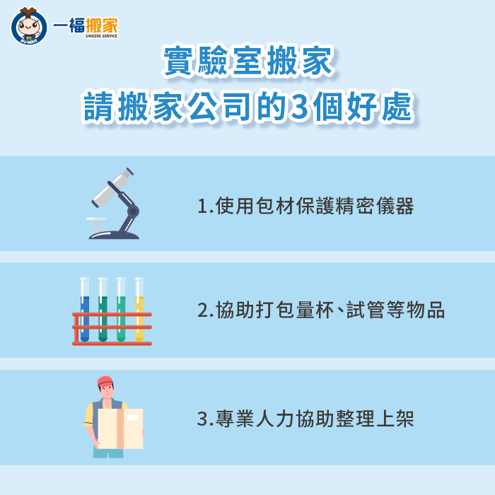 由搬家公司協助實驗室搬遷的3個好處-實驗室搬遷