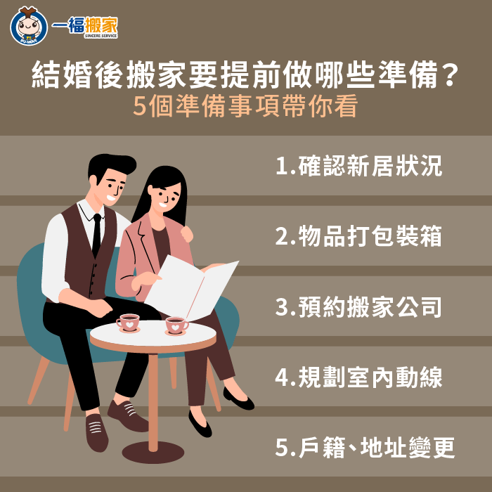 結婚搬家要做好哪些事前準備?5個重點一次報你知! 結婚搬家5點事前準備重點一次看-結婚 搬家